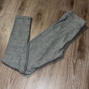 Zara business casual leggings patterned